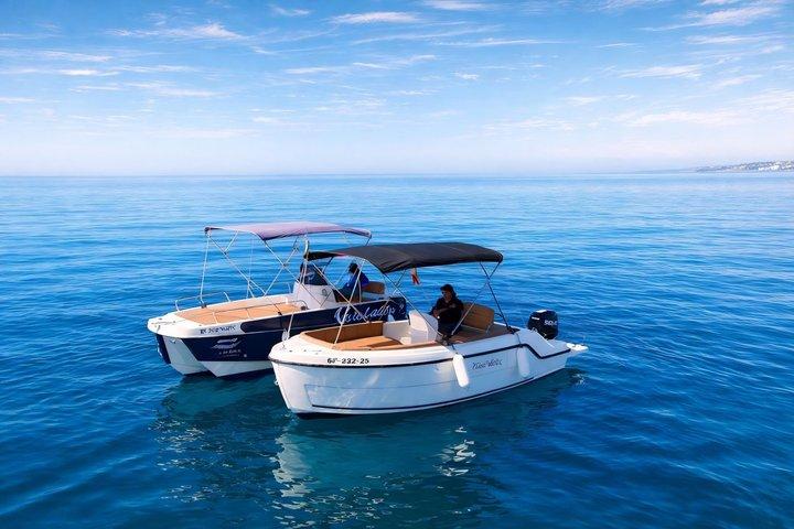 Private boat rental without title dolphin watching