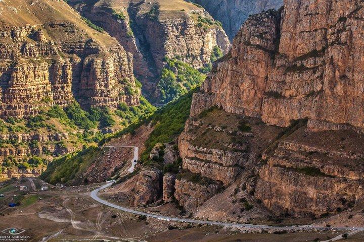 Baku to Khinaliq Village & Candy Cane Mountains Guided Day Trip