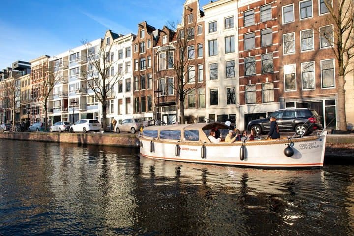 Amsterdam Luxury Open Boat Cruise with Optional Unlimited Drinks