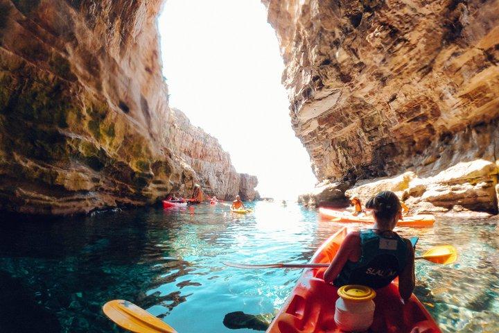 Sunset Sea Kayaking in Dubrovnik with Wine