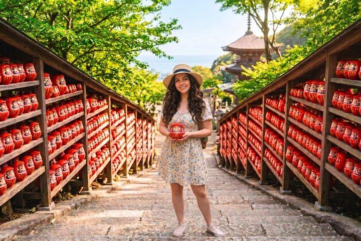 From Osaka:Arashiyama Forest, Katsuo-ji Temple and Nara Park Tour