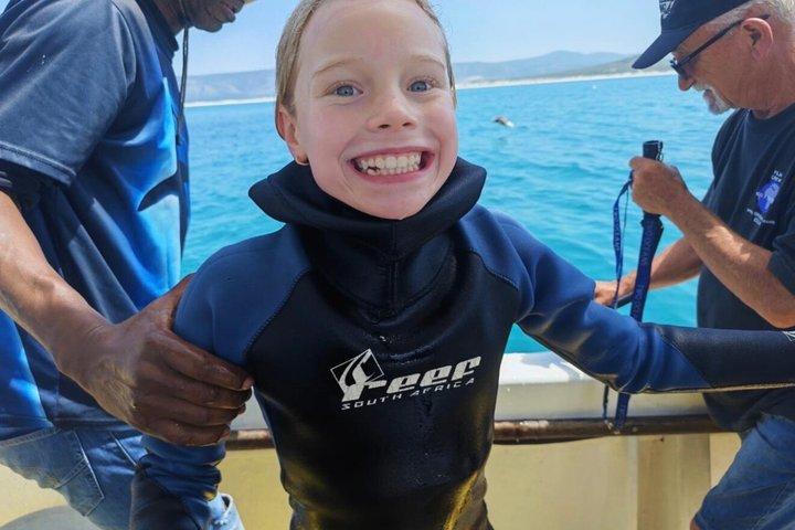 Gansbaai Shark Cage Diving with surface air available on request