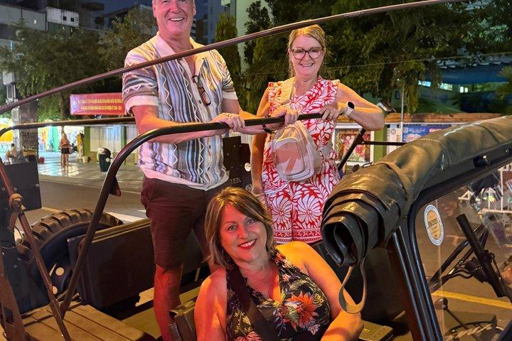 Saigon Street Food Odyssey: Vintage Jeep or Motorbike by Night