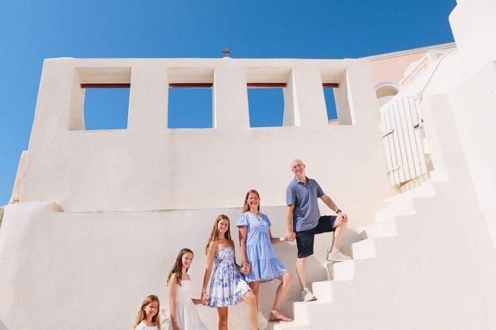 Family Casual Photoshoot in Santorini