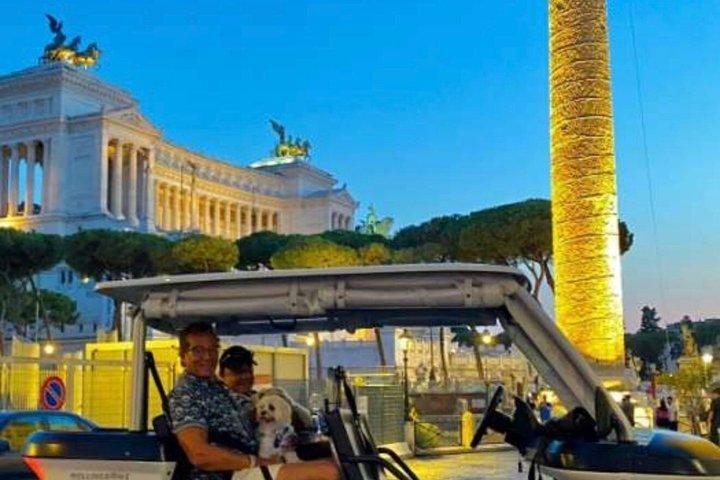 Rome by Night Golf Cart Private Tour