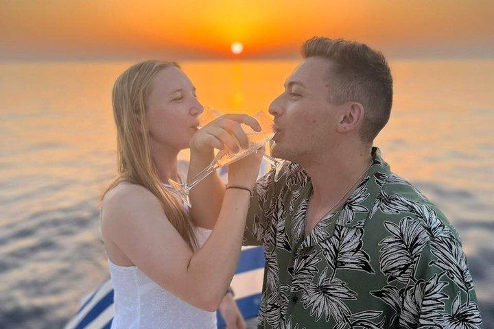 Santorini Proposal Experience with Romantic Setup and Planning