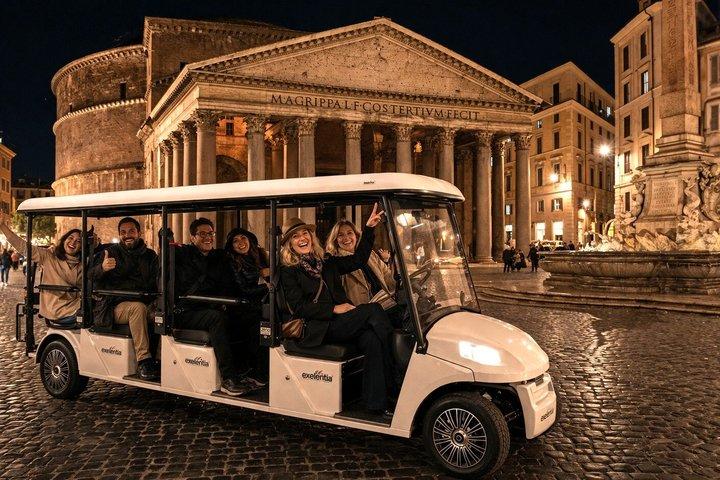 Rome by Night in Golf Cart