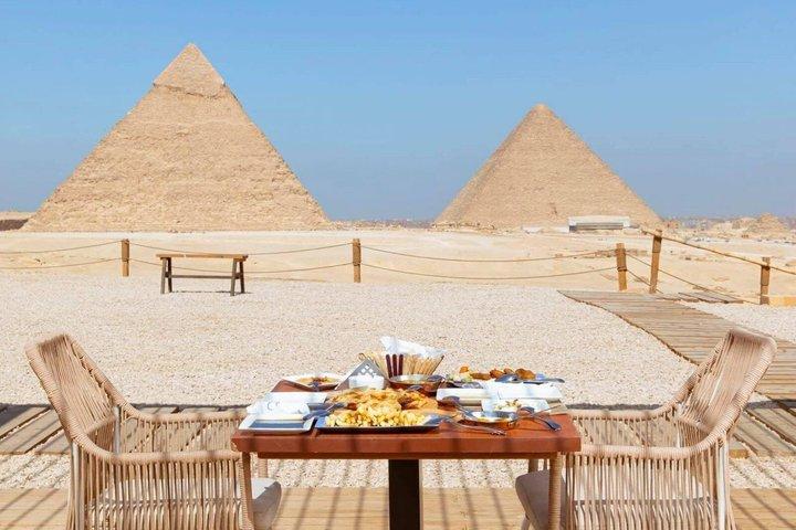 Luxury Giza Pyramids Tour with Breakfast & Camel Ride Experience