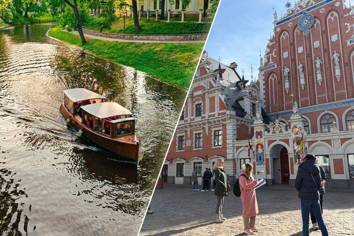 Riga Package: Canal Boat Tour & Old Town Walking Tour