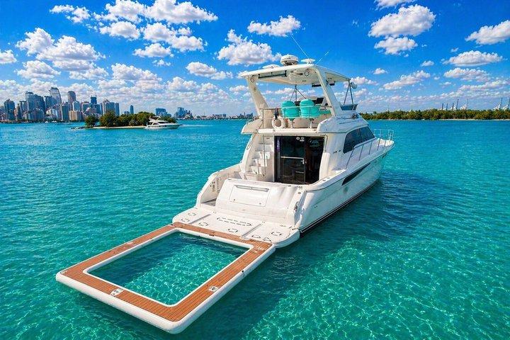 Miami River Yacht Rental 60ft | + 2 Free Jet Ski | Sea Pool