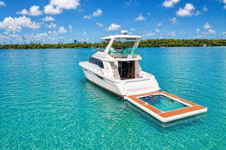Miami River Yacht Rental 60ft | + 2 Free Jet Ski | Sea Pool