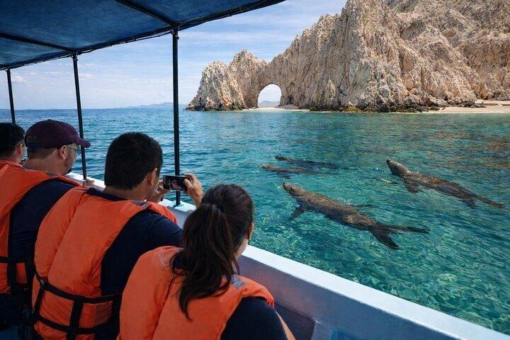 Private Glass Bottom Boat Tour to El Arco and Lover's Beach