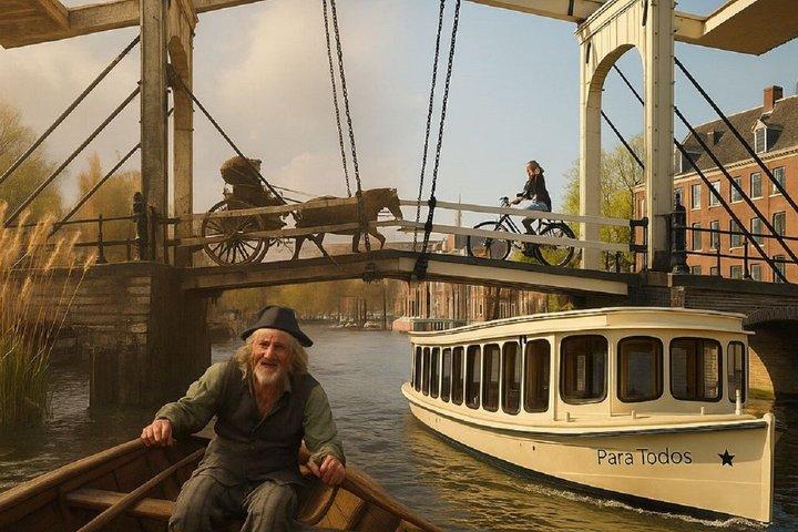 Amsterdam 75 Minute Canal Cruise with VR Golden Age Experience