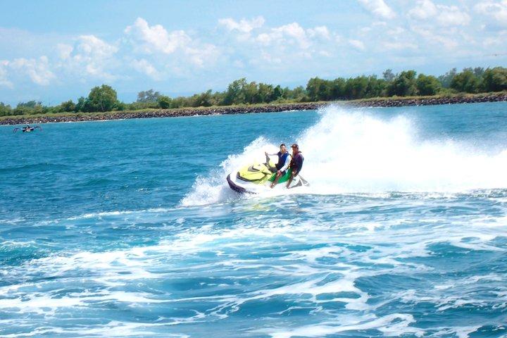 Bali: Zipline + Watersport Trio (Jetski, Parasailing, BananaBoat)