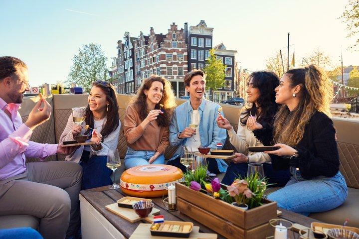 Amsterdam: Cheese Tasting Canal Cruise with All-Inc Drinks Option