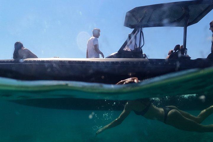 Private Luxury Boat Tour of Mykonos South Coast & Hidden Beaches
