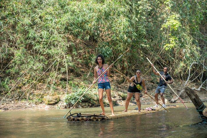 Elephant Sightings , Bamboo Rafting Through The Jungle, Swimming In a Waterfall
