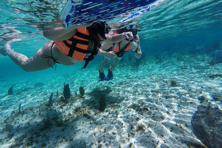 Jade Caverns and Mayan Village, lunch, snorkel Cozumel ATV Tour