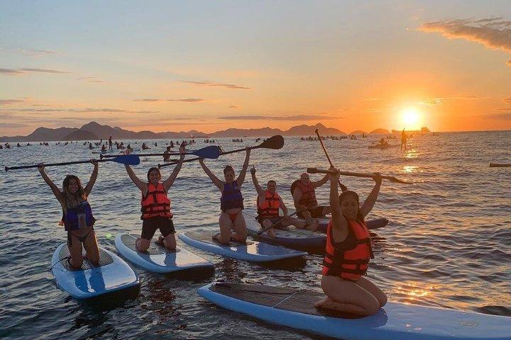 Sunrise in Copacabana by Standup paddle The spectacle of Rio