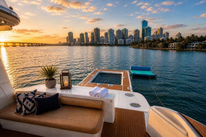 Miami Yacht Rentals | + 2 Free Jet Skis | Azimut 55ft up 13 ppl