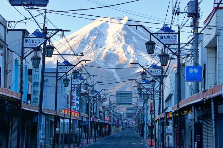Mt. Fuji, Arakurayama, Hikawa clock shop, Oishi Park, Kawaguchiko