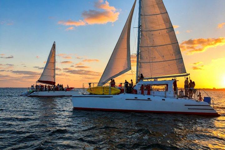 Sunset Catamaran Cruise in Miami with Open Bar, Bites & Live DJ