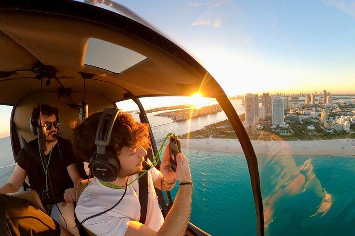 Sunset Miami Beach Private Helicopter Tour