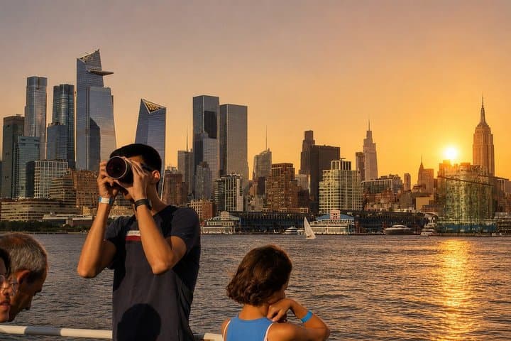 New York City Skyline and Statue of Liberty Sunset Cruise