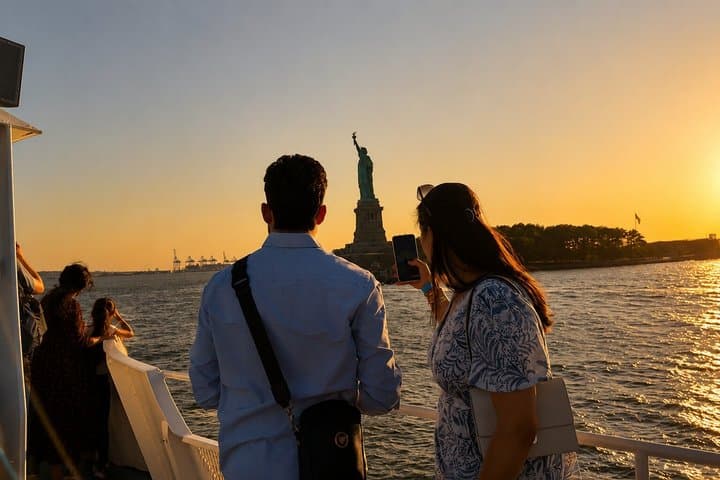 New York City Skyline and Statue of Liberty Sunset Cruise