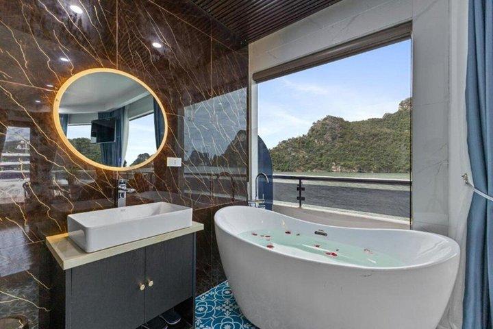 2 Day Ha Long Lan Ha Bay to Bai Tu Long bay Luxury 6 Star Cruise