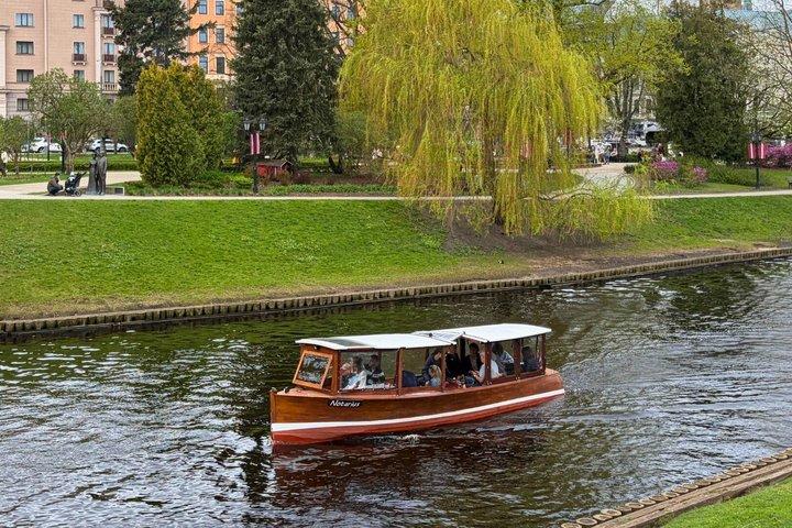Riga: Historic Canal Boat Tour with Audio Guide