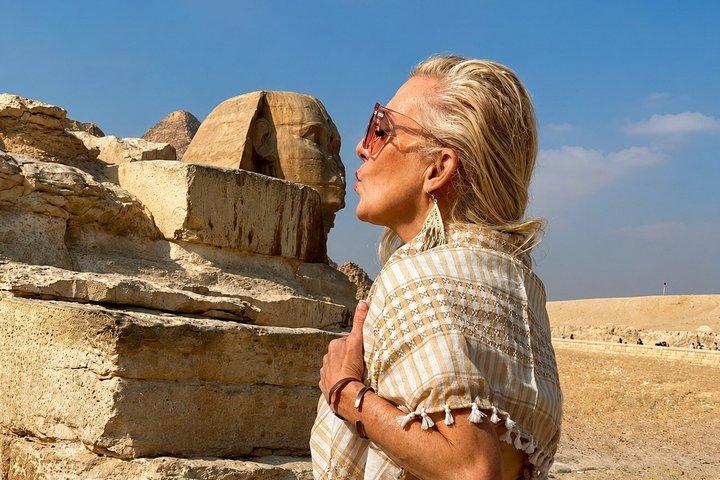 Giza pyramids, Sphinx, Sakkara Pyramid ,Memphis & Pyramid Inside