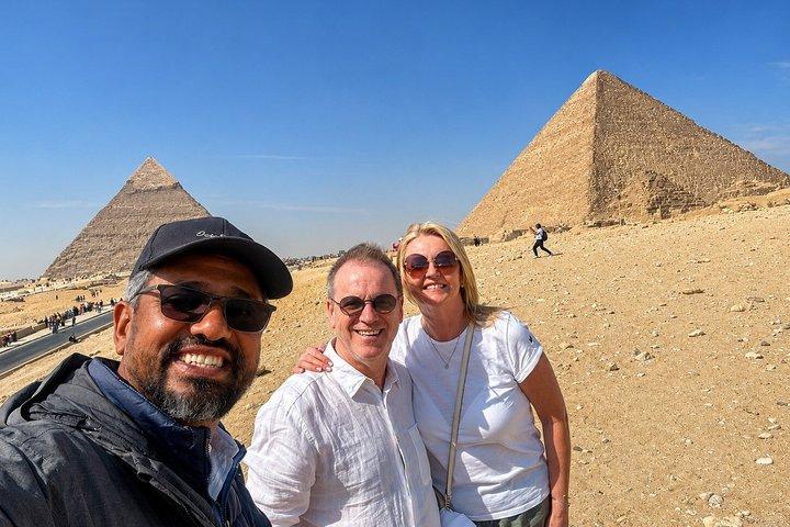 Giza pyramids, Sphinx, Sakkara Pyramid ,Memphis & Pyramid Inside