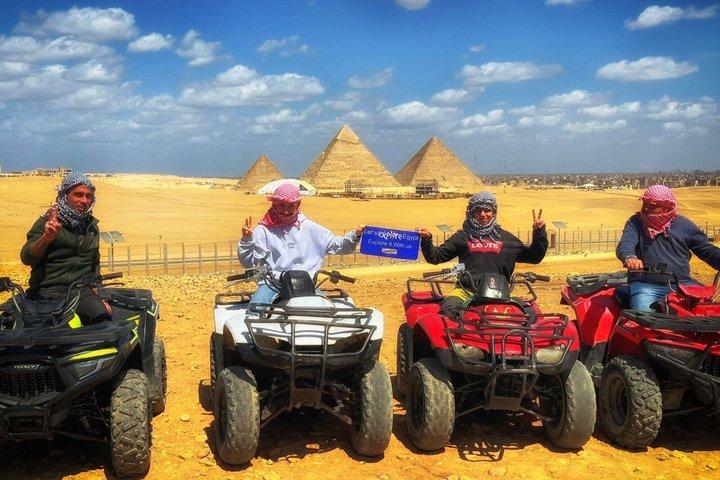 Cairo Quad Bike Adventure with Pyramid Views & Private Transfer