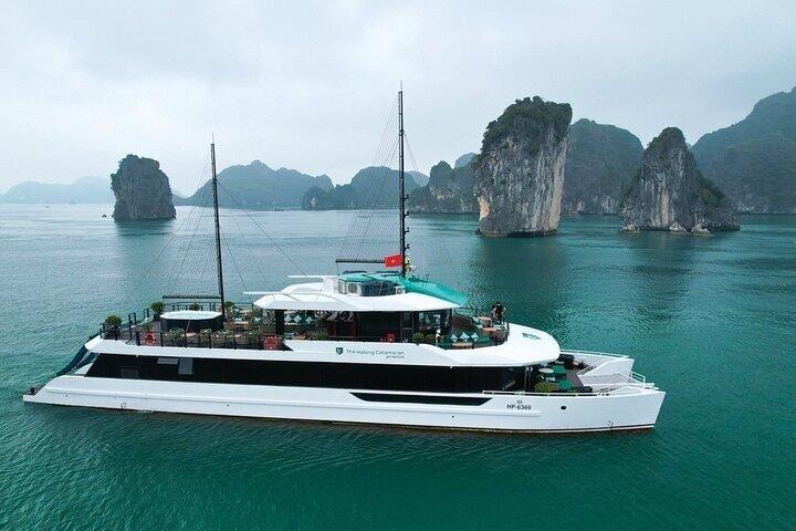 Luxury Halong Catamaran Day Cruise -Explore Lan Ha Bay From Hanoi