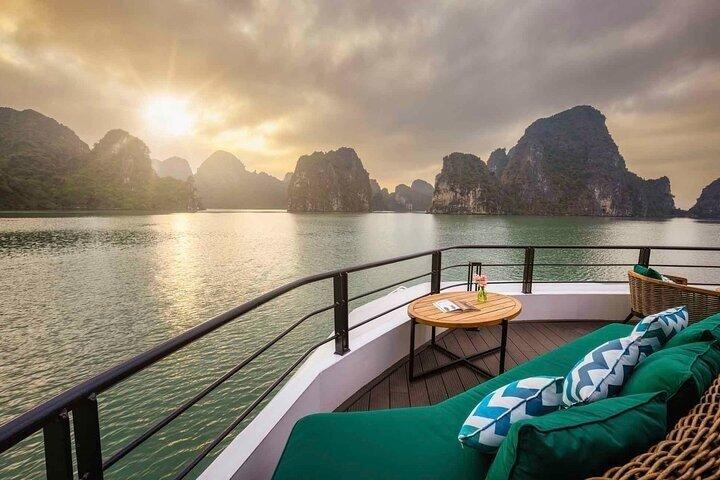Luxury Halong Catamaran Day Cruise -Explore Lan Ha Bay From Hanoi
