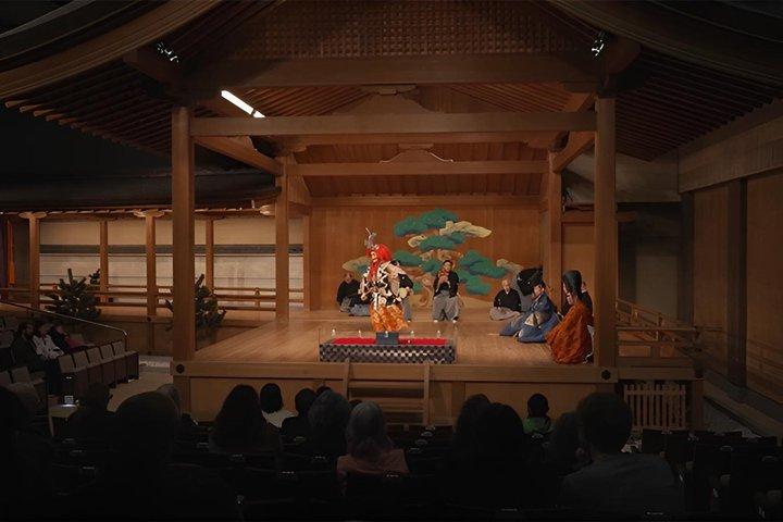Imagine Noh with Legends and Laughter on Stage