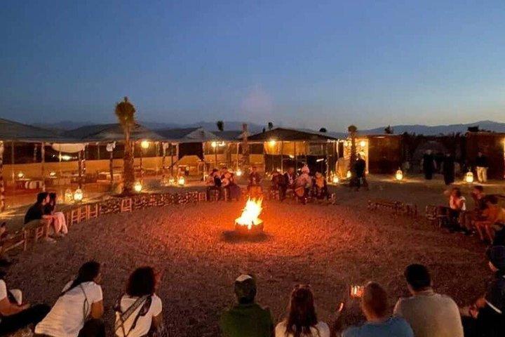 Marrakech Agafay Desert Sunset Dinner Show & Hotel Transfer