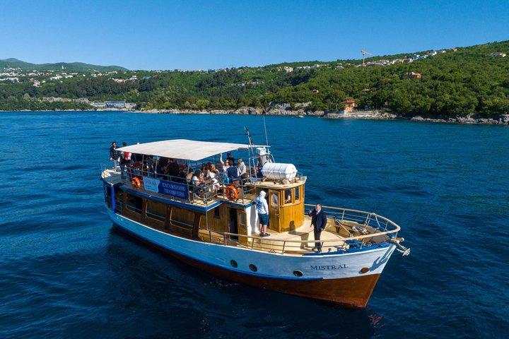 From Opatija to Krk & Cres Islands Boat Tour Day Trip with lunch