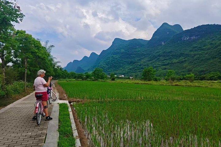Yangshuo Gems Li River Boat Xianggong Hill and Yulong Biking