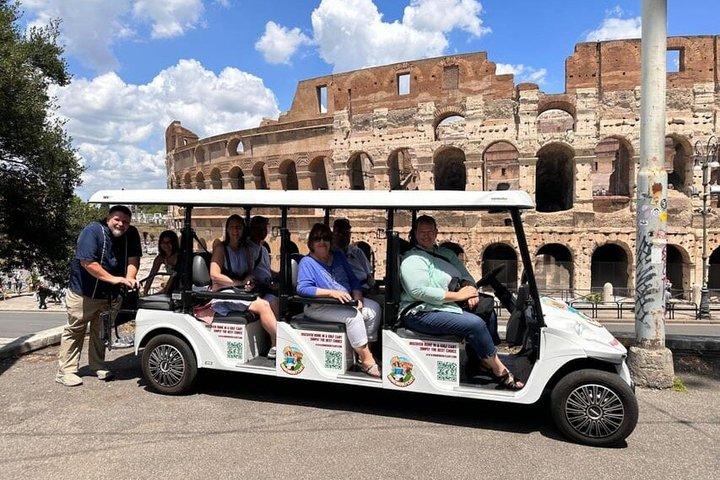 Lip smacking Rome Food Tour Experience in a Golf cart