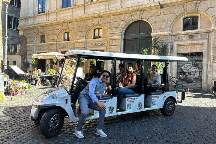 Rome: Lip Smacking 4 hours Foodie Tours in golf cart
