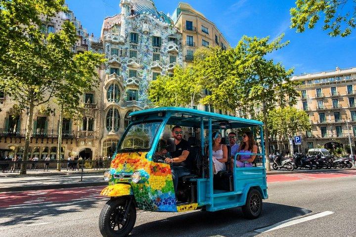 Route through Barcelona in Tuk Tuk 3H