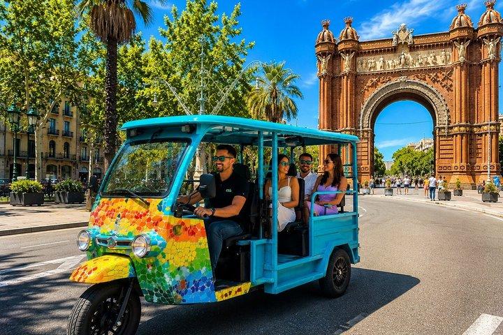 Route through Barcelona in Tuk Tuk 3H