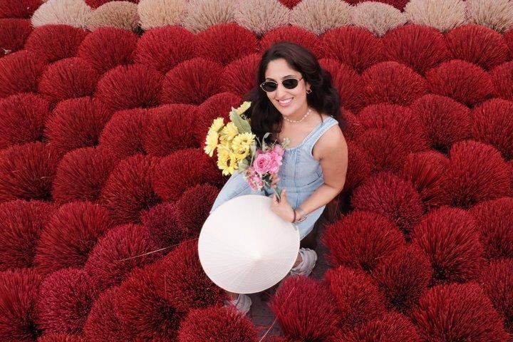 Hanoi Ao Dai Photoshoot Incense Village and Train Street