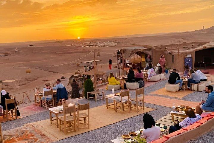 Marrakech Desert Agafay Sunset Dinner Show & Hotel Transfer
