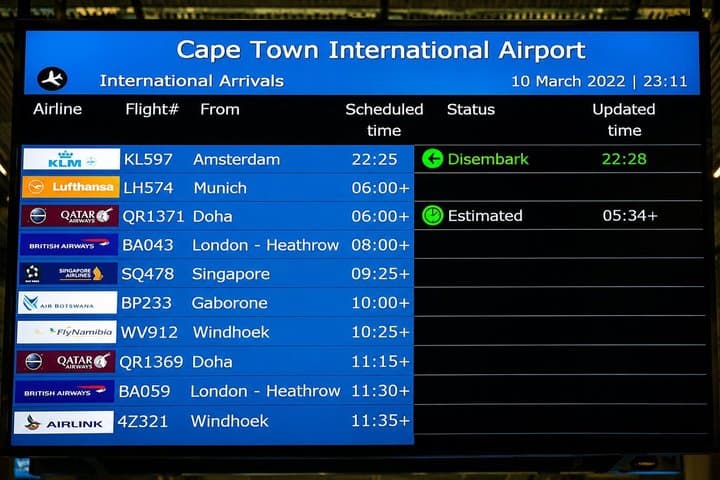 Cape Town: Cruise Terminal Transfer to Airport