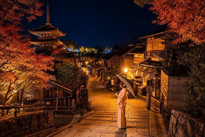 Kyoto Private Night Tour Gion Fushimi Inari Taisha and More
