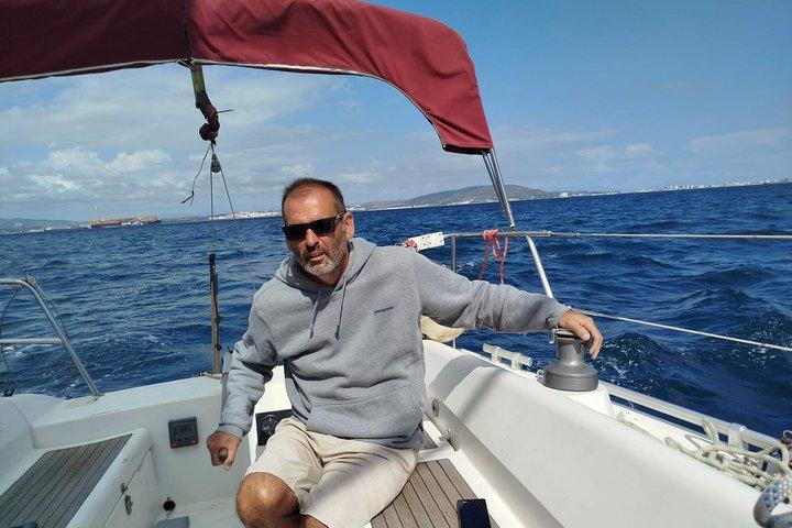 Sailing boat Algeciras Bay with Dolphins and Tapas