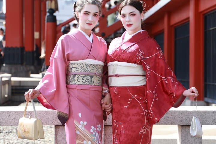 Tokyo OSHARE Asakusa Kimono Rental Makeup and Tea Ceremony